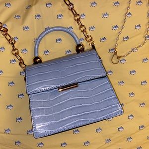 Dusty Blue Croc Mini 🧞‍♂️ (JW Pei Lookalike)